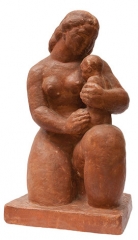 Maternitate sculptura ipsos patinat Medrea.